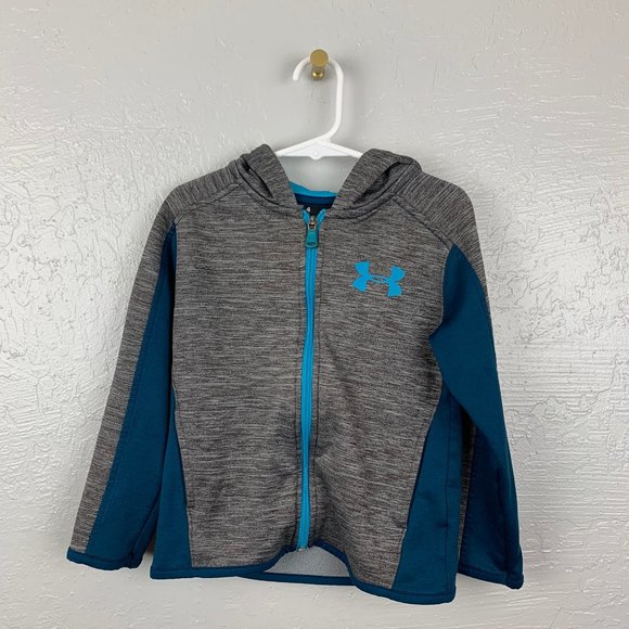 Under Armour Size 4 Blue Gray Heather Long Sleeve